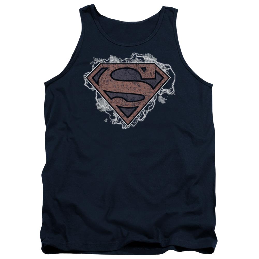Superman Storm Cloud Supes Men's 18/1 Cotton Tank Top