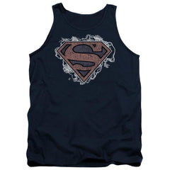 Superman Storm Cloud Supes Men's 18/1 Cotton Tank Top