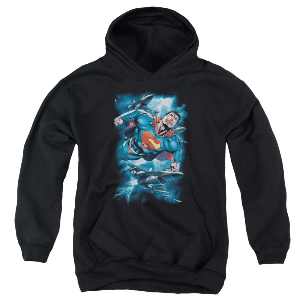 Superman Stormy Flight Youth Cotton Poly Pull-Over Hoodie