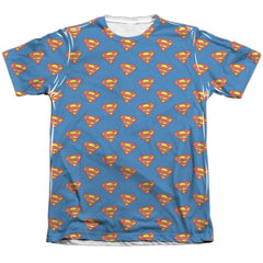 Superman Super All Over Men's Regular Fit Poly Cotton SS T