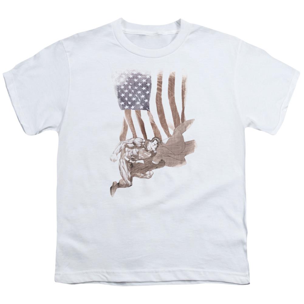 Superman Super American Youth 18/1 100% Cotton SS T