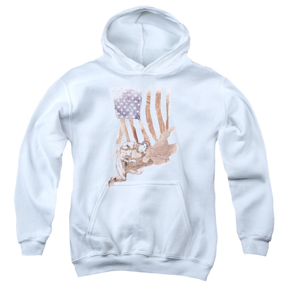 Superman Super American Youth Cotton Poly Pull-Over Hoodie