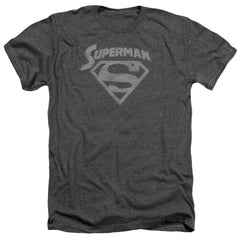 Superman Super Arch Men's 30/1 Heather 60 40 Poly SS T