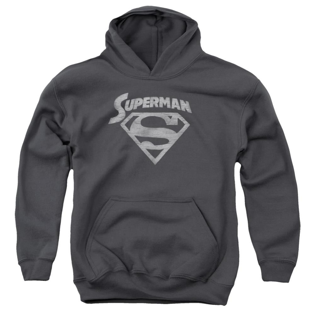 Superman Super Arch Youth Cotton Poly Pull-Over Hoodie
