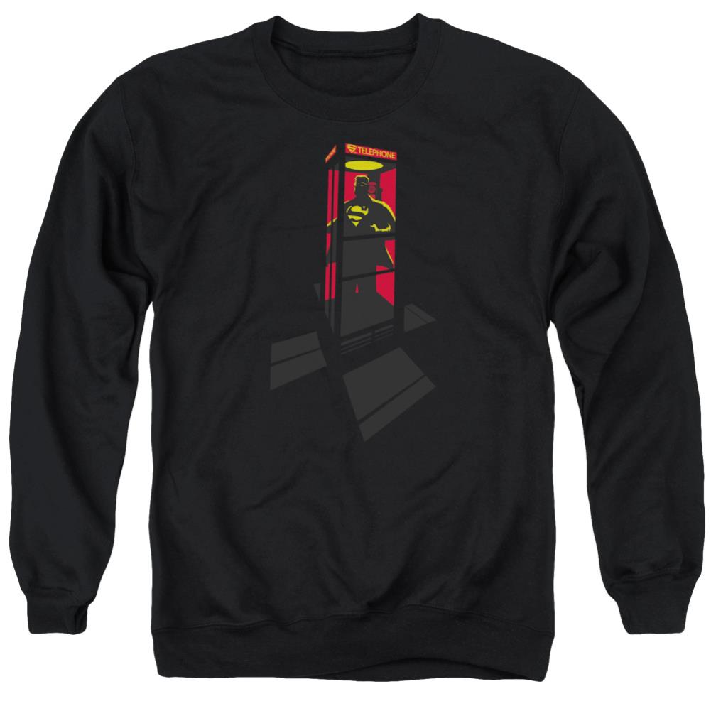 Superman Super Booth Men's Crewneck 50 50 Poly LS T