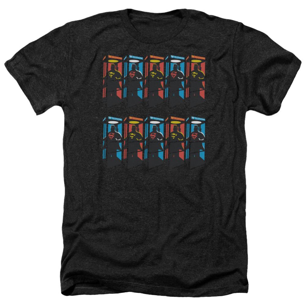 Superman Super Booths Men's 30/1 Heather 60 40 Poly SS T