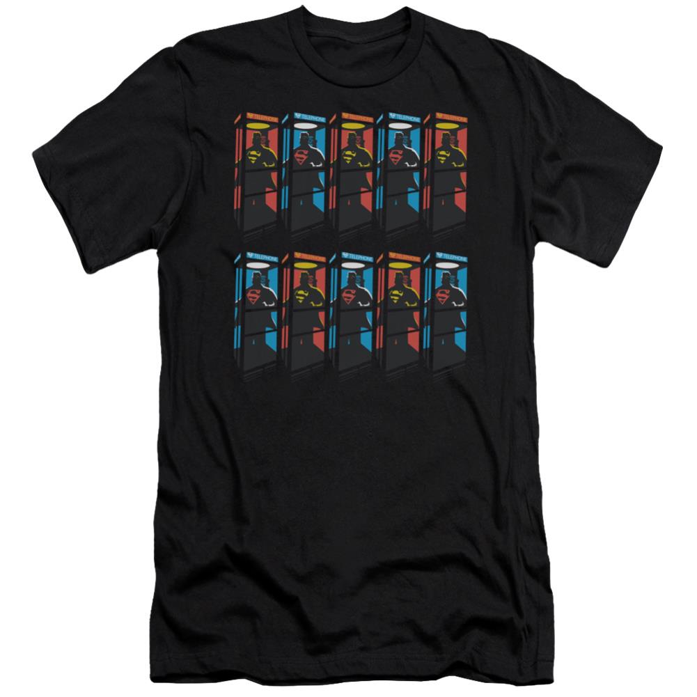 Superman Super Booths Men's Ultra-Soft 30/1 Cotton Slim SS T