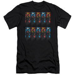 Superman Super Booths Men's Ultra-Soft 30/1 Cotton Slim SS T