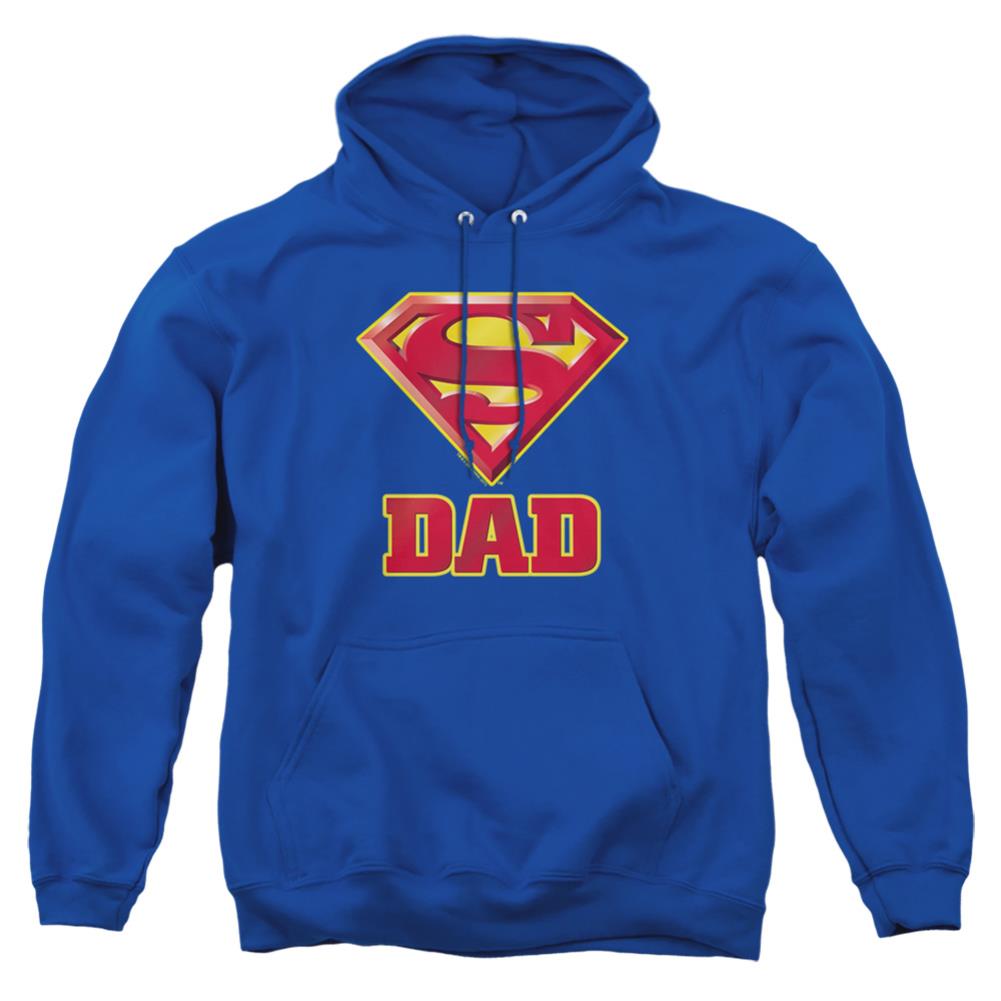 Superman Super Dad Men's Pull-Over 75 25 Poly Hoodie