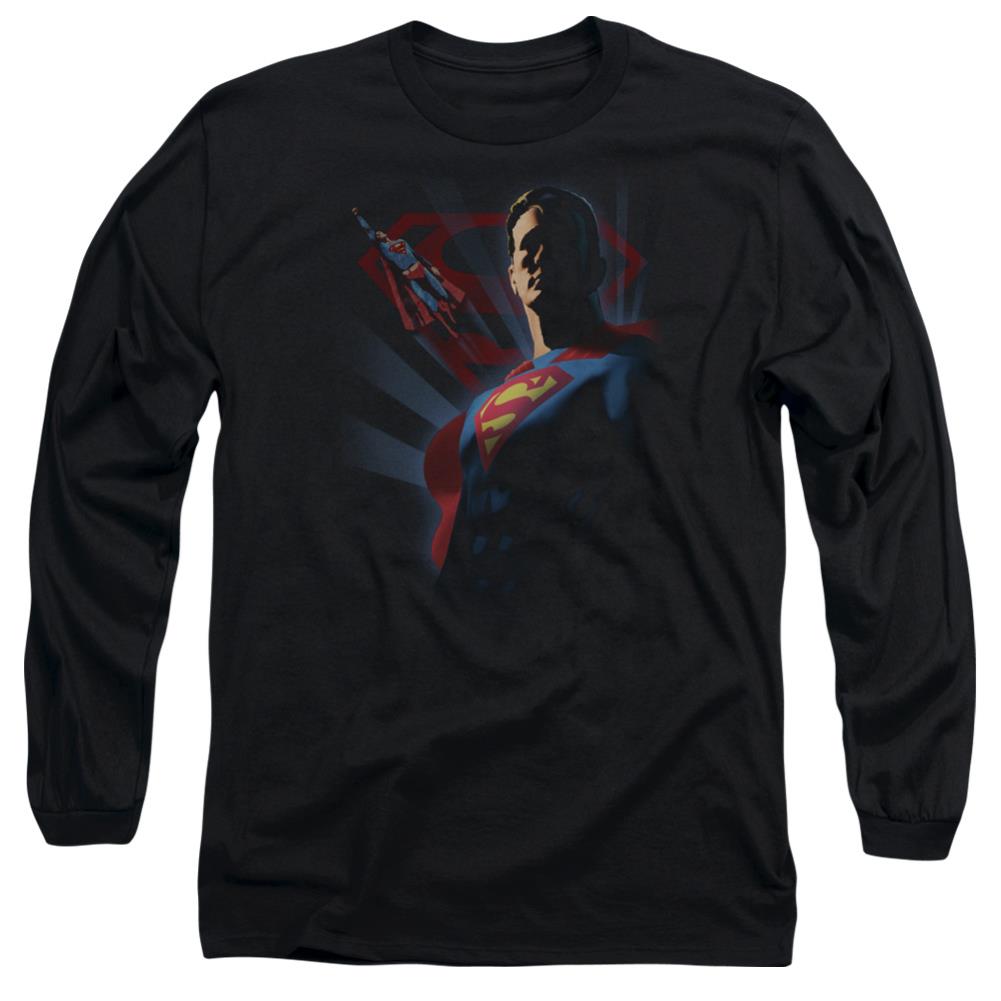 Superman Super Deco Men's 18/1 Cotton LS T