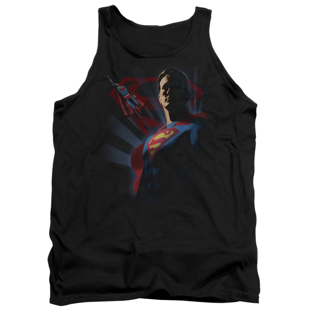 Superman Super Deco Men's 18/1 Cotton Tank Top