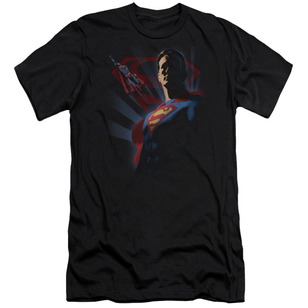 Superman Super Deco Men's Ultra-Soft 30/1 Cotton Slim SS T