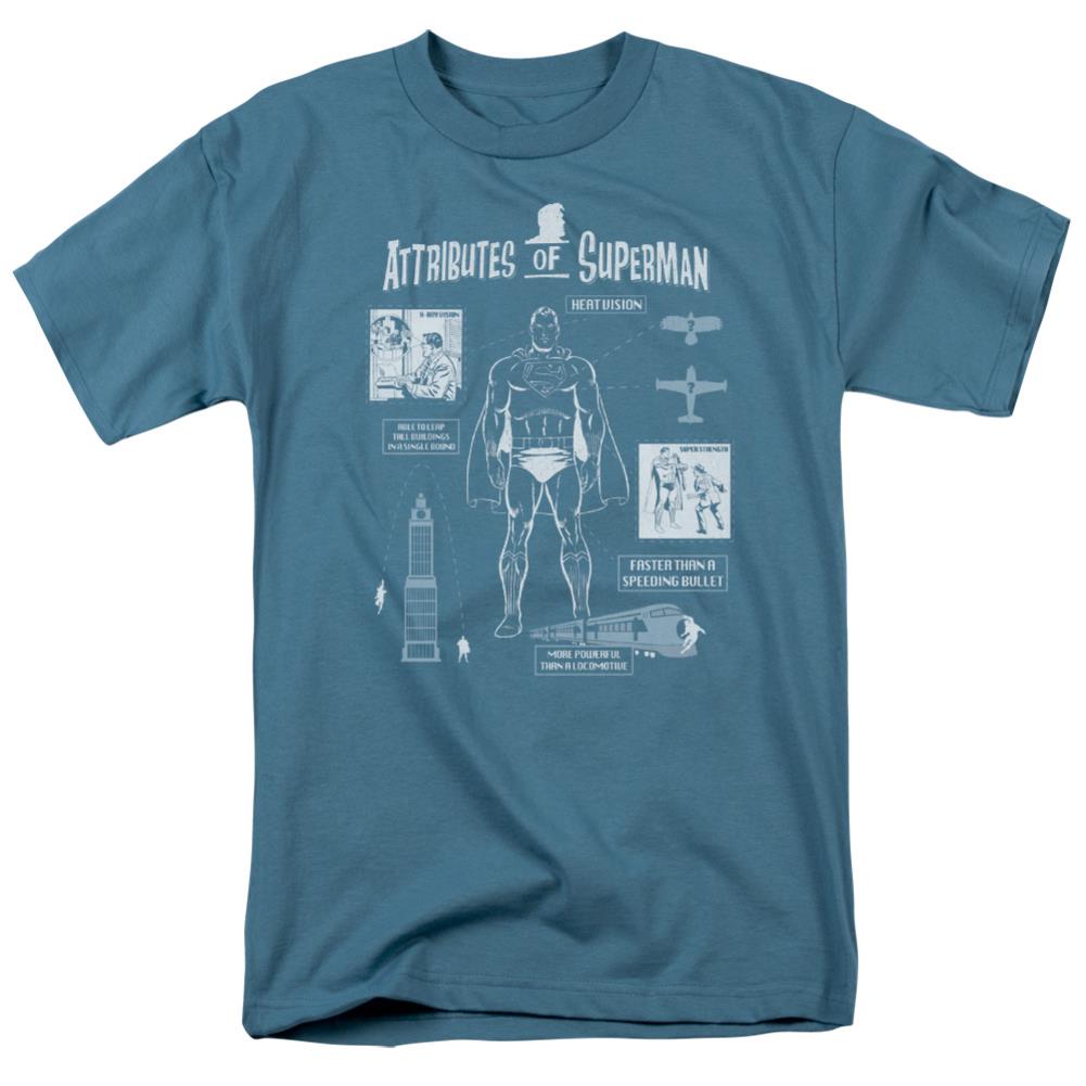 Superman Super Diagram Men's 18/1 Cotton SS T