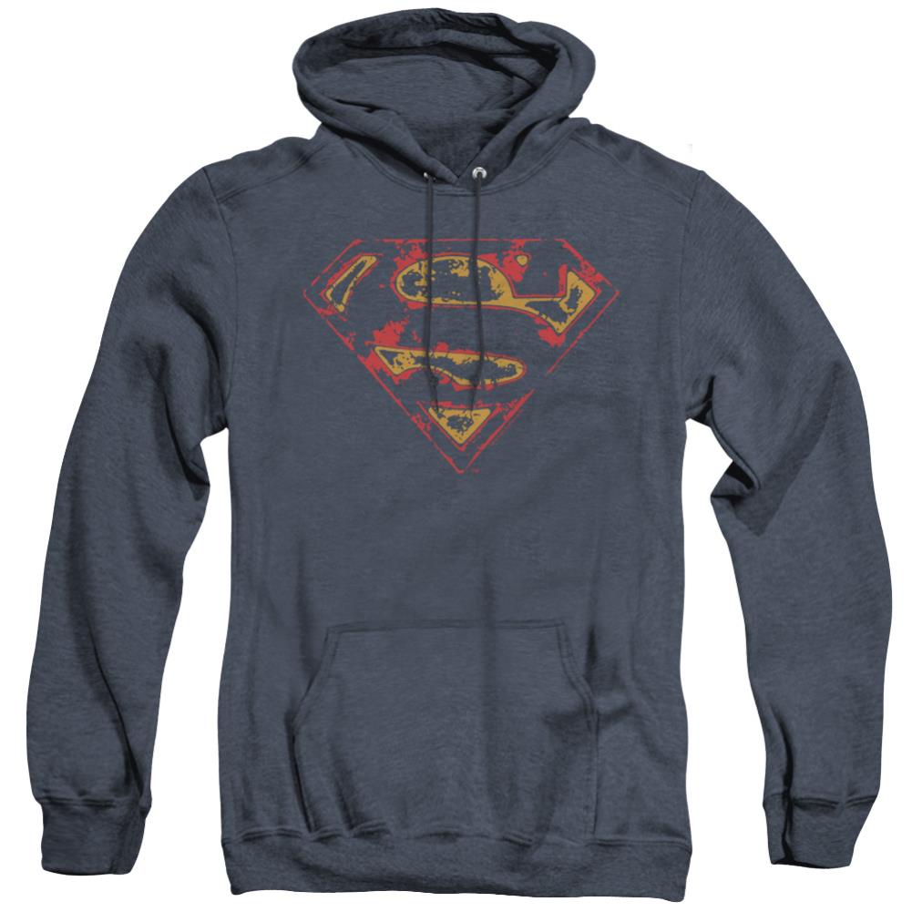 Superman Super Distressed Men's Pull-Over Hoodie