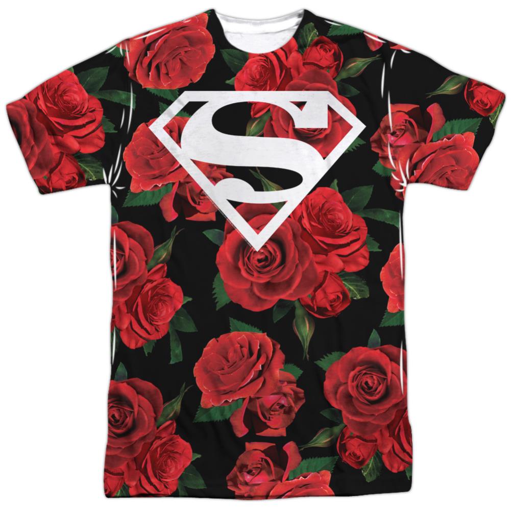 Superman Super Floral Men's Regular Fit Polyester SS T