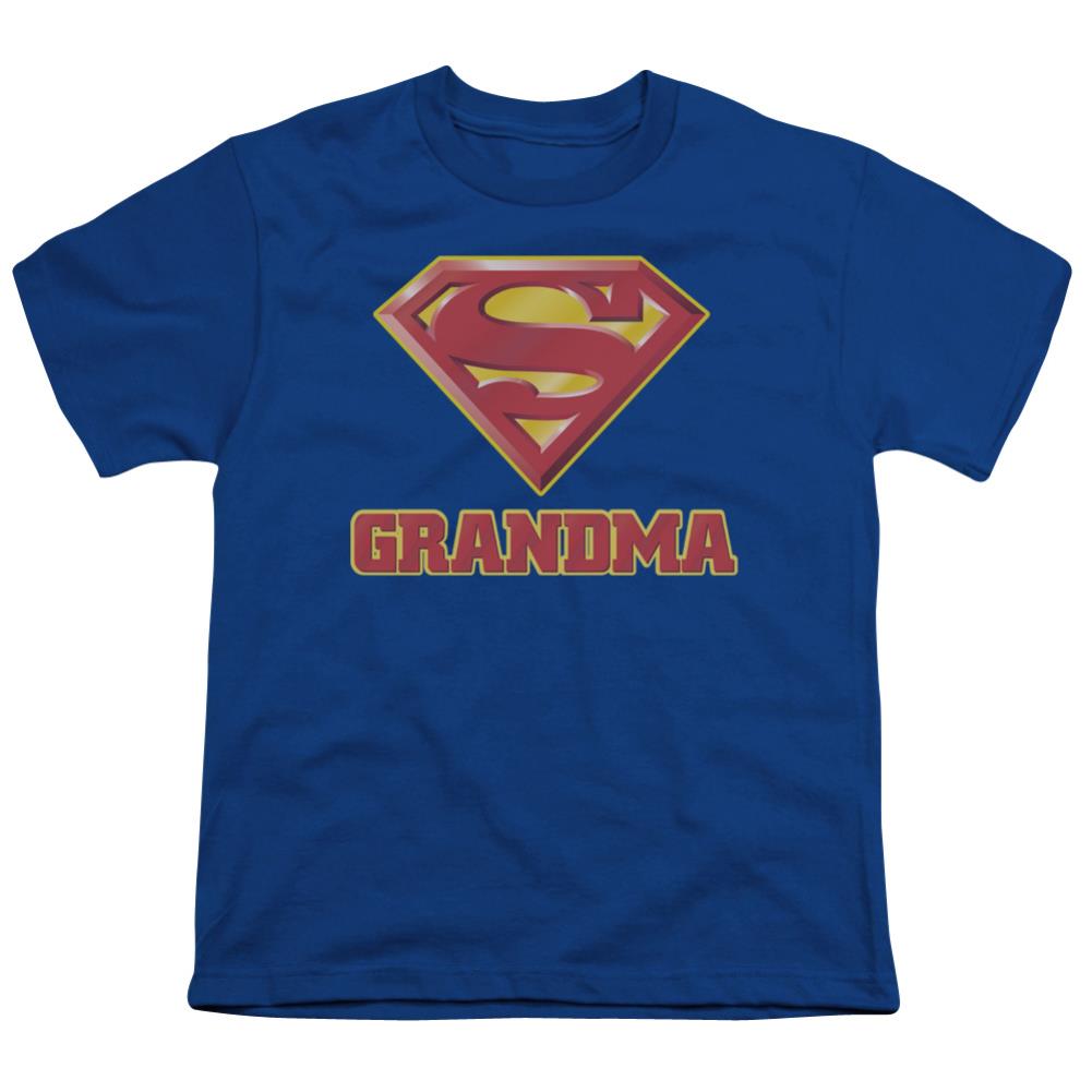 Superman Super Grandma Youth 18/1 100% Cotton SS T