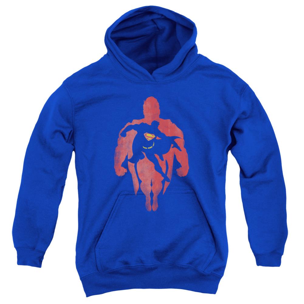 Superman Super Knockout Youth Cotton Poly Pull-Over Hoodie