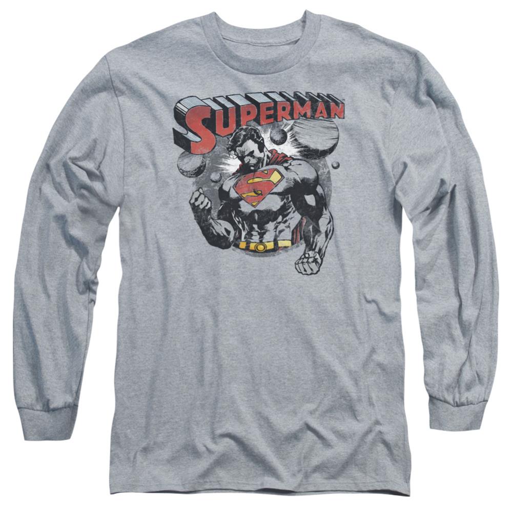 Superman Super Ko Men's 18/1 Cotton LS T