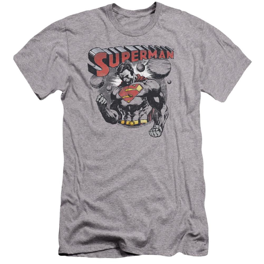 Superman Super Ko Men's Ultra-Soft 30/1 Cotton Slim SS T