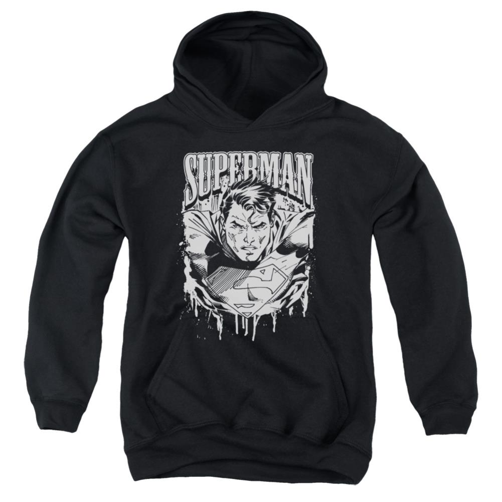 Superman Super Metal Youth Cotton Poly Pull-Over Hoodie