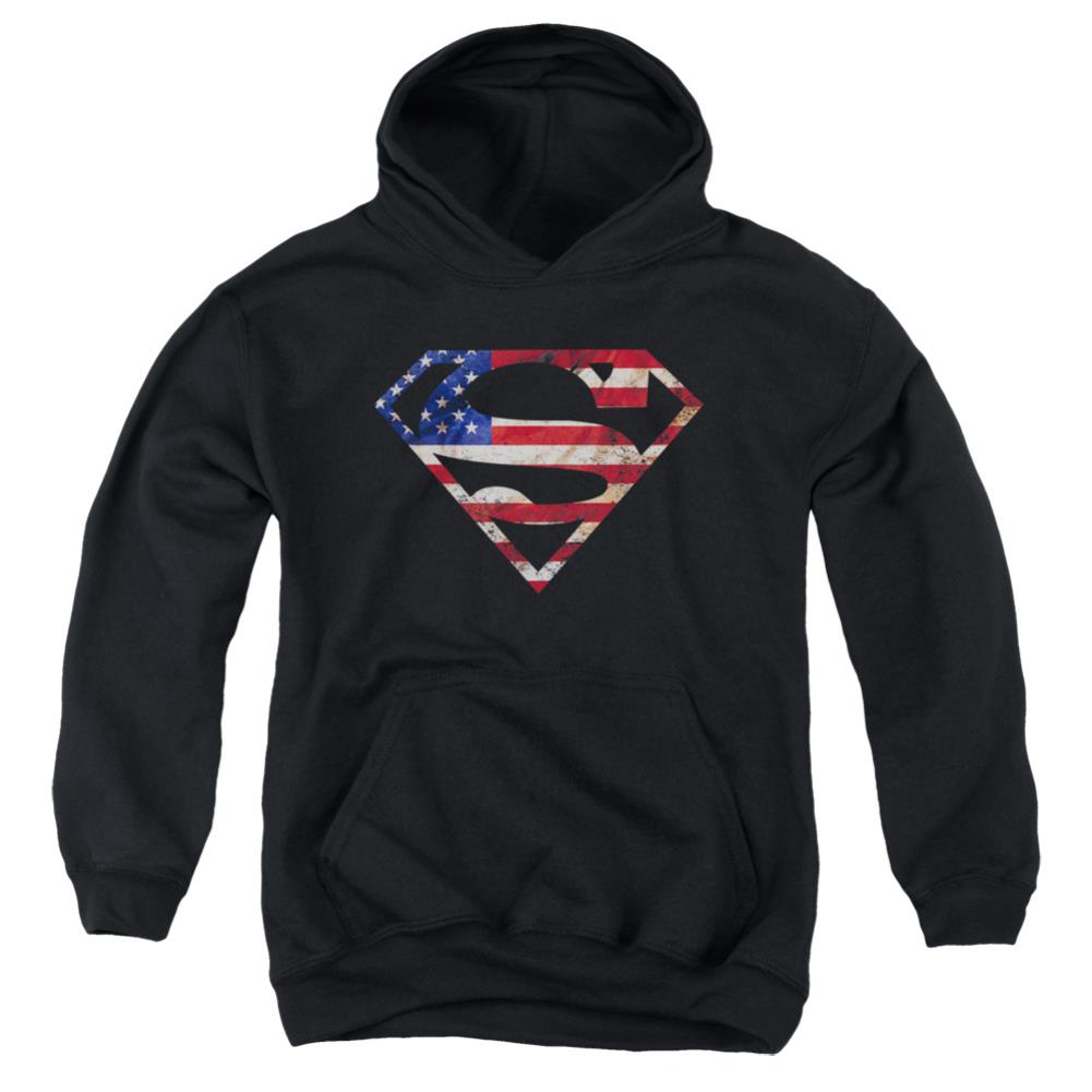 Superman Super Patriot Youth Cotton Poly Pull-Over Hoodie