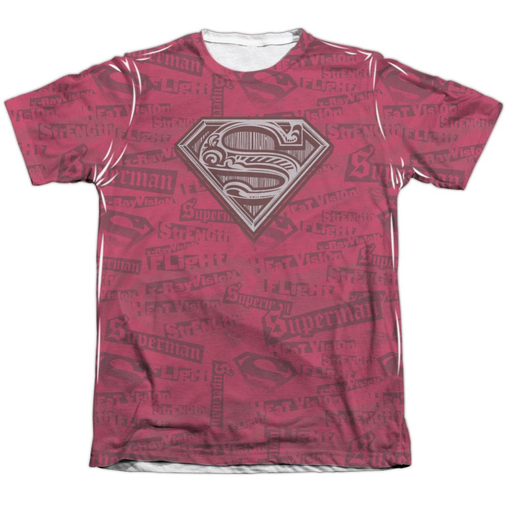 Superman Super Powers Men's Regular Fit Poly Cotton SS T