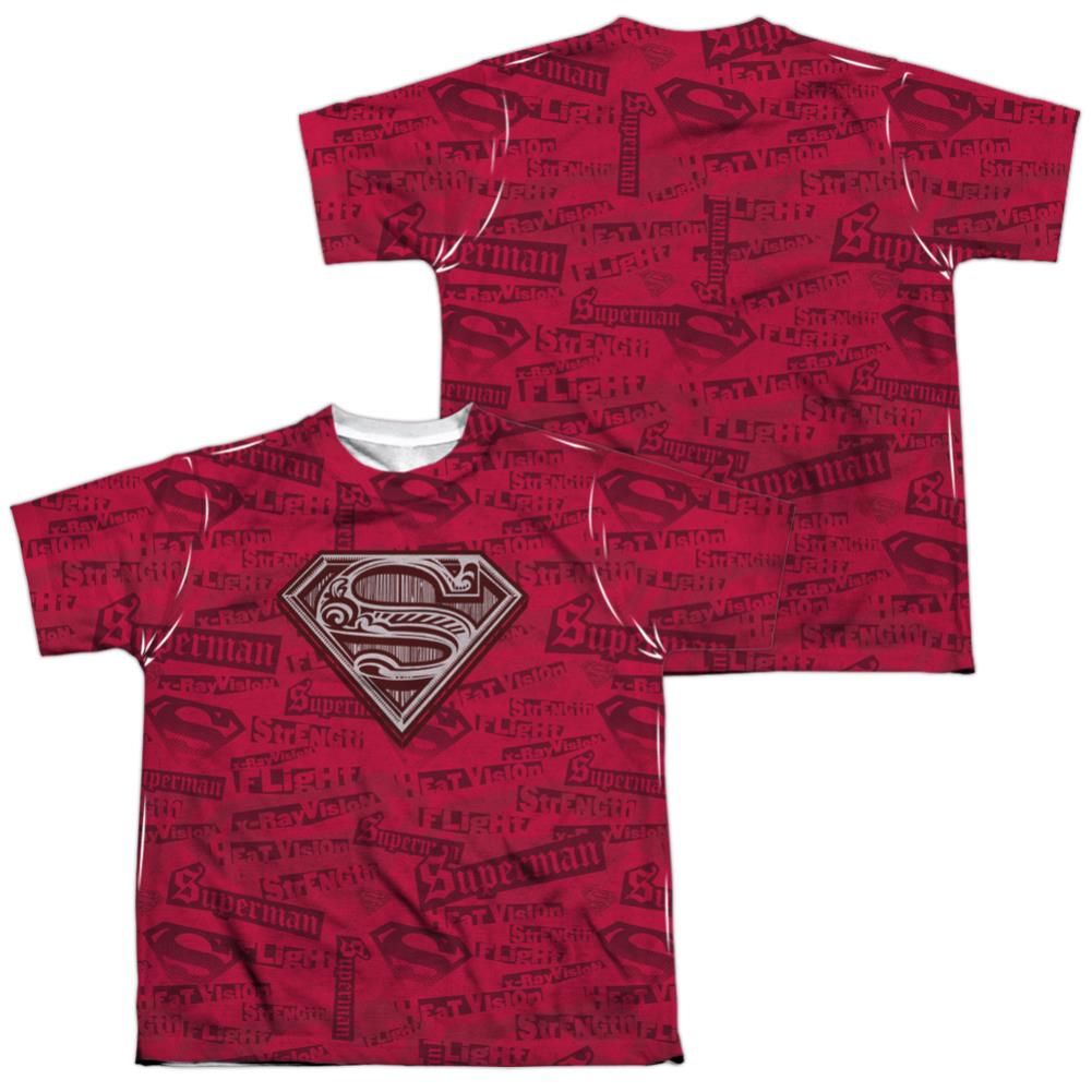 Superman Super Powers Youth Regular Fit Poly SS T