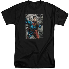 Superman Super Selfie Men's 18/1 Tall Cotton SS T