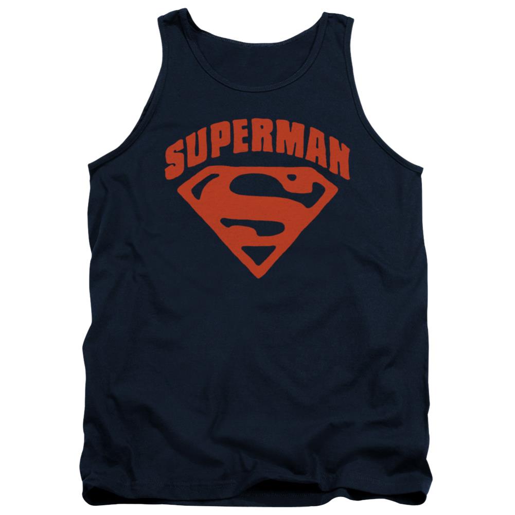 Superman Super Shield Men's 18/1 Cotton Tank Top