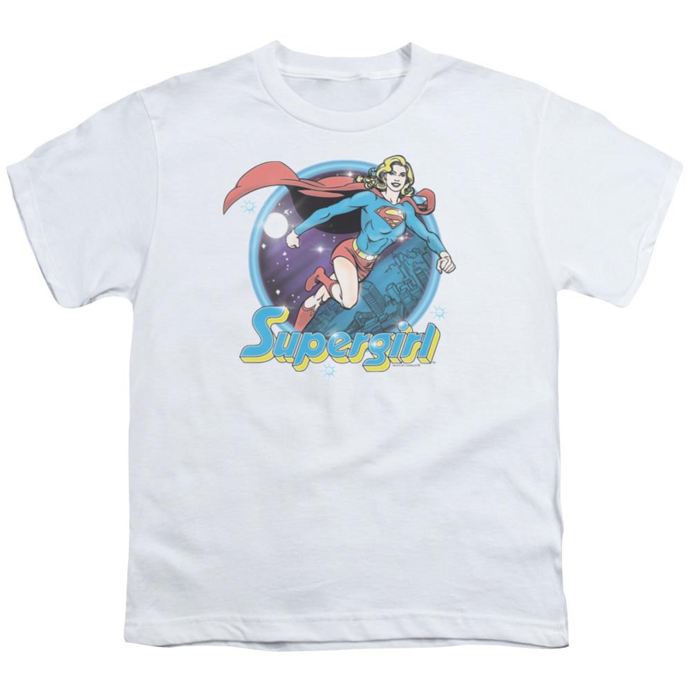 Superman Supergirl Airbrush Youth 18/1 100% Cotton SS T
