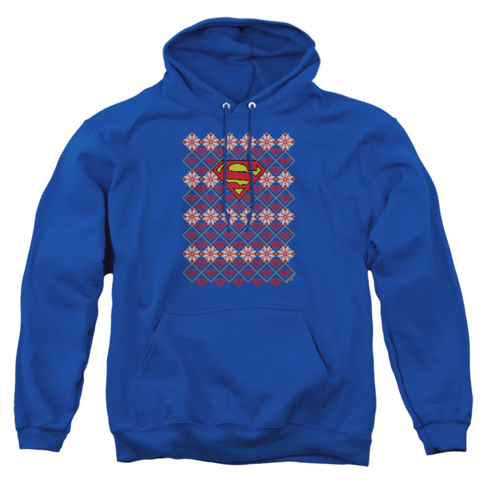 Superman Superman Christmas Sweater Men's Pull-Over 75 25 Poly Hoodie