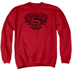 Superman Superman Dragon Men's Crewneck 50 50 Poly LS T