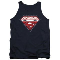 Superman Superman For President Men's 18/1 Cotton Tank Top