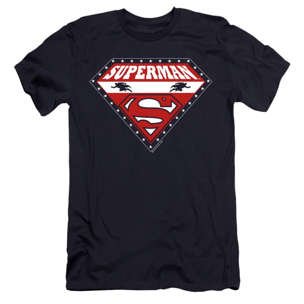 Superman Superman For President Men's Ultra-Soft 30/1 Cotton Slim SS T