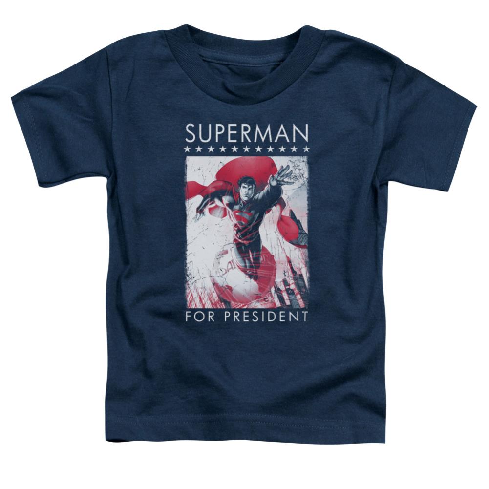 Superman Superman For President Toddler 18/1 Cotton SS T