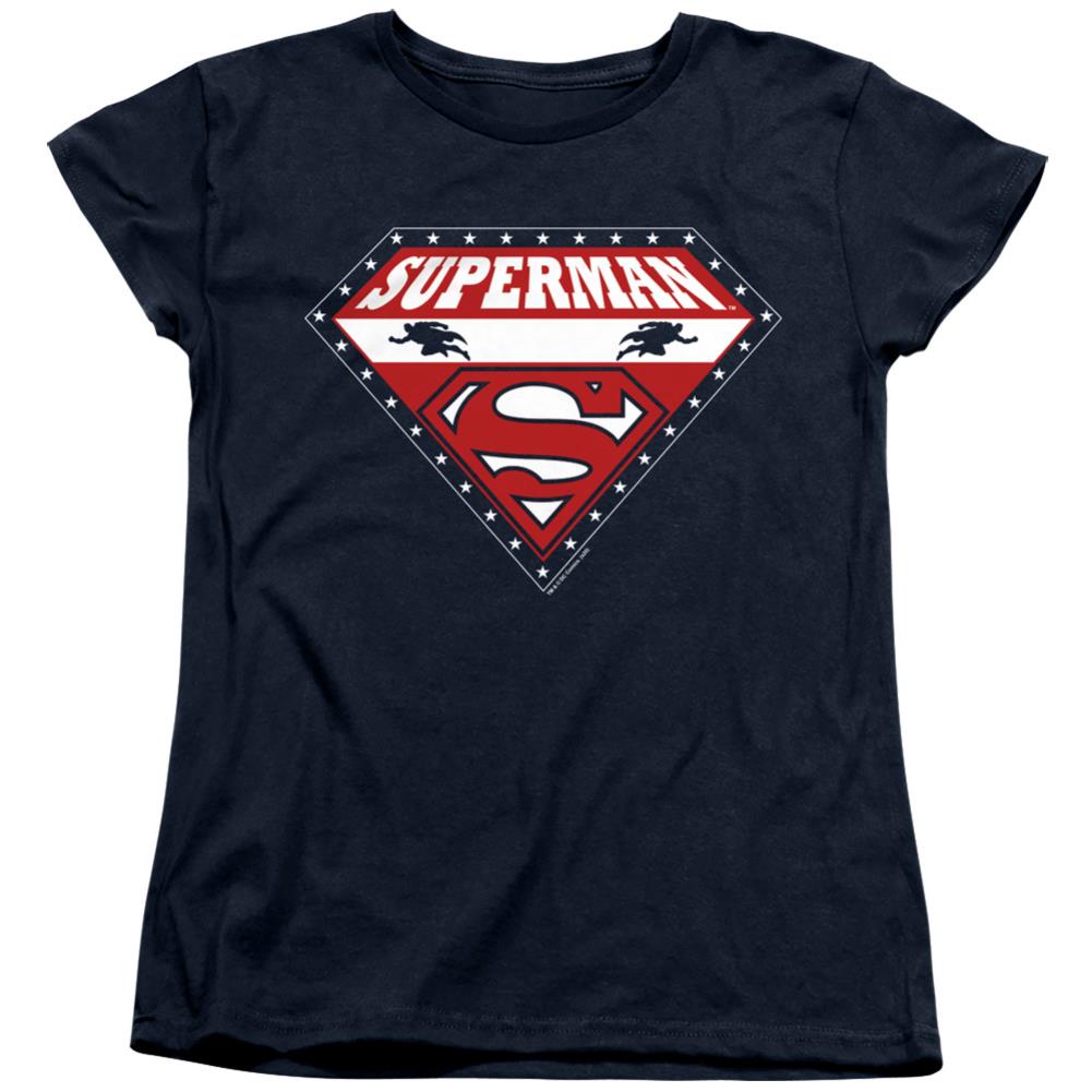 Superman Superman For President Women's 18/1 Cotton SS T