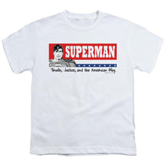 Superman Superman For President Youth 18/1 100% Cotton SS T
