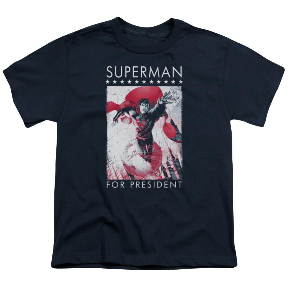 Superman Superman For President Youth 18/1 100% Cotton SS T