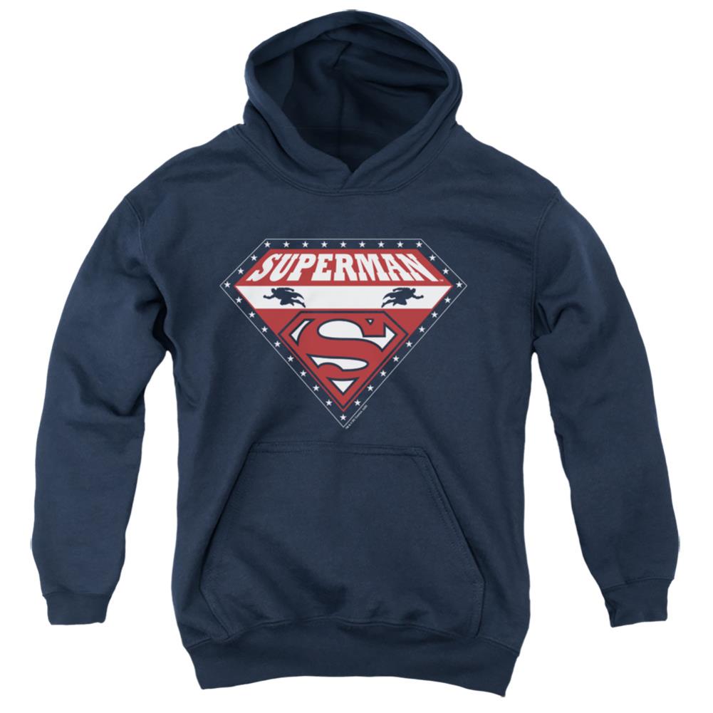 Superman Superman For President Youth Cotton Poly Pull-Over Hoodie