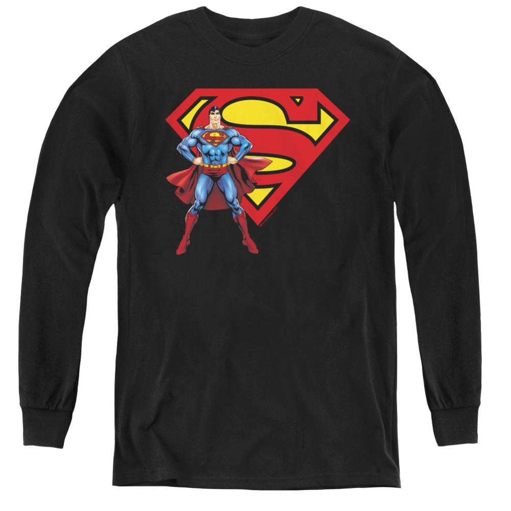 Superman Superman & Logo Youth LS T