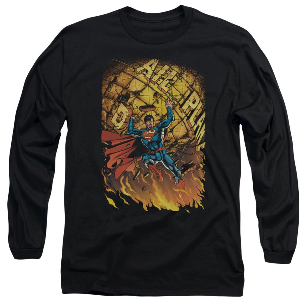 Superman Superman #1 Men's 18/1 Cotton LS T