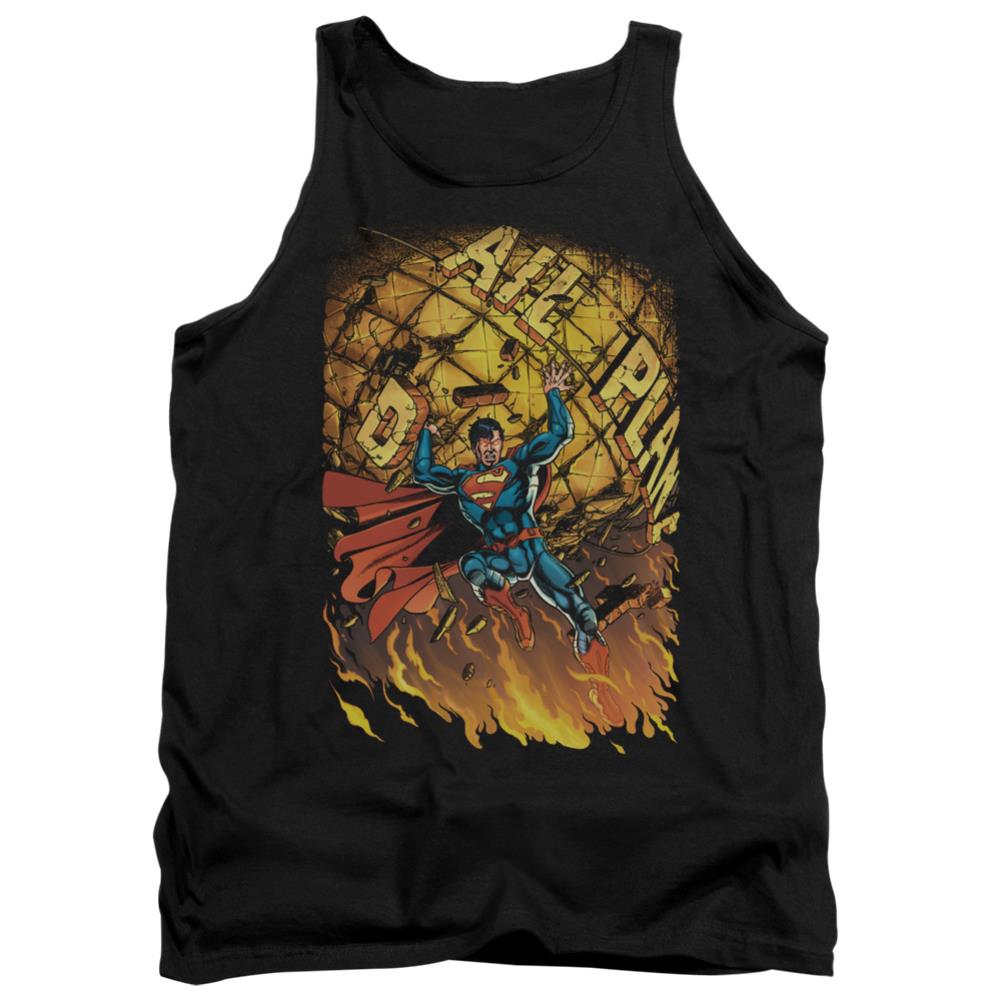 Superman Superman #1 Men's 18/1 Cotton Tank Top