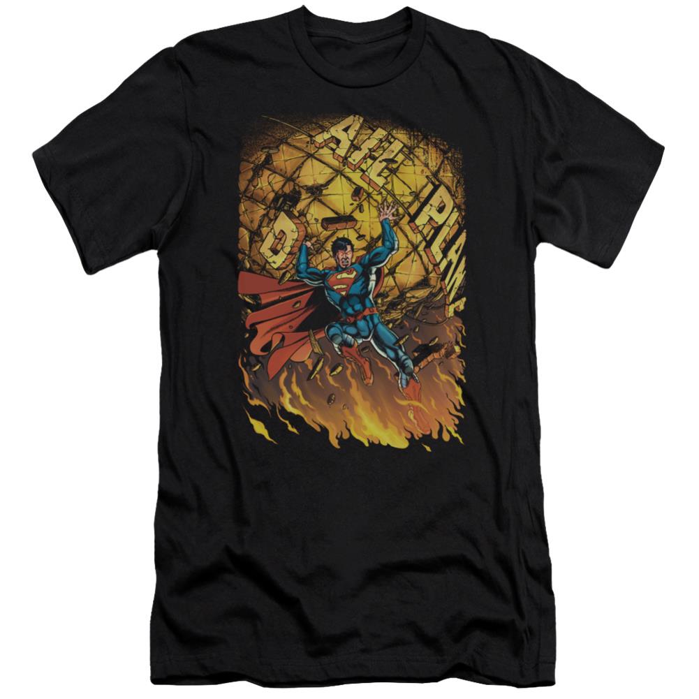 Superman Superman #1 Men's Ultra-Soft 30/1 Cotton Slim SS T