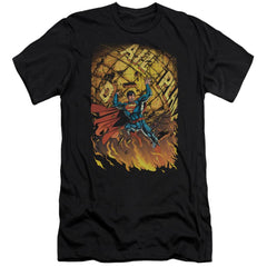 Superman Superman #1 Men's Ultra-Soft 30/1 Cotton Slim SS T