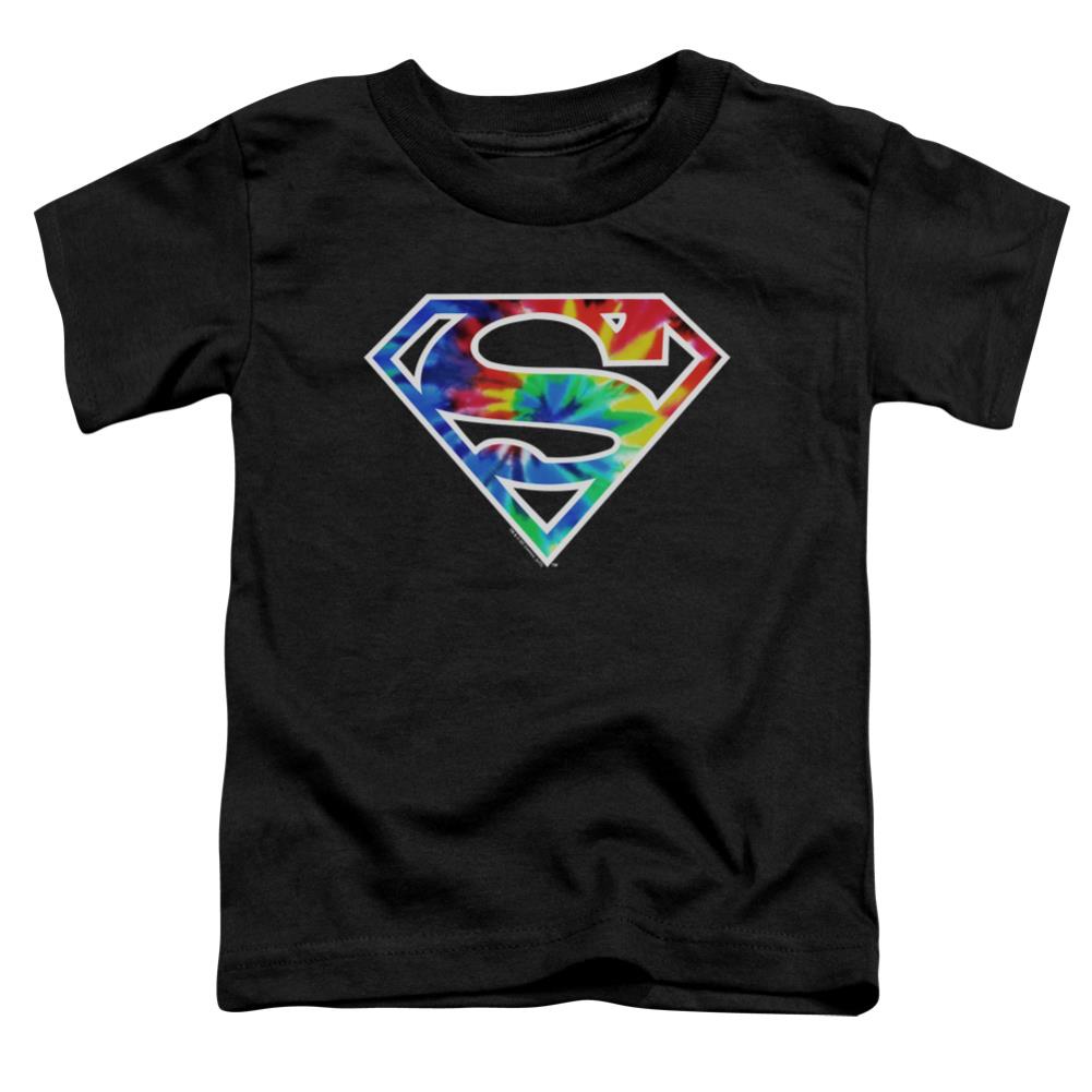 Superman Superman Tie Dye Logo Toddler 18/1 Cotton SS T