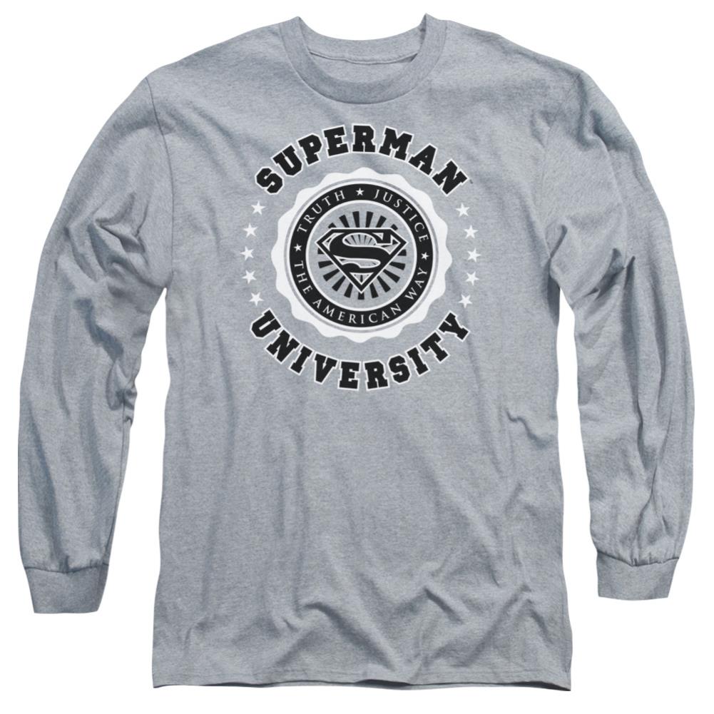 Superman Superman University Men's 18/1 Cotton LS T