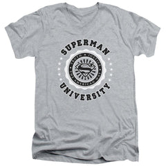 Superman Superman University Men's 30/1 Cotton Slim V-Neck T