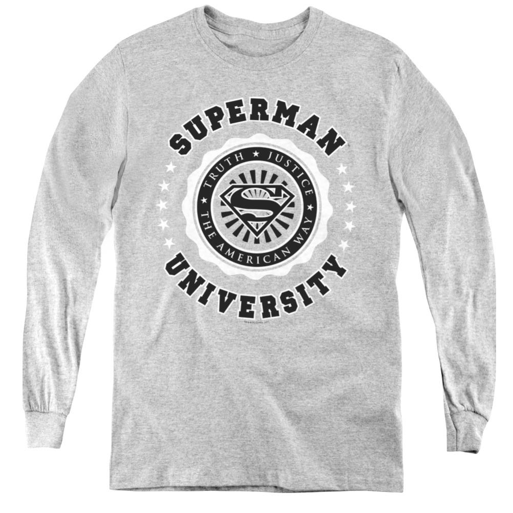 Superman Superman University Youth LS T