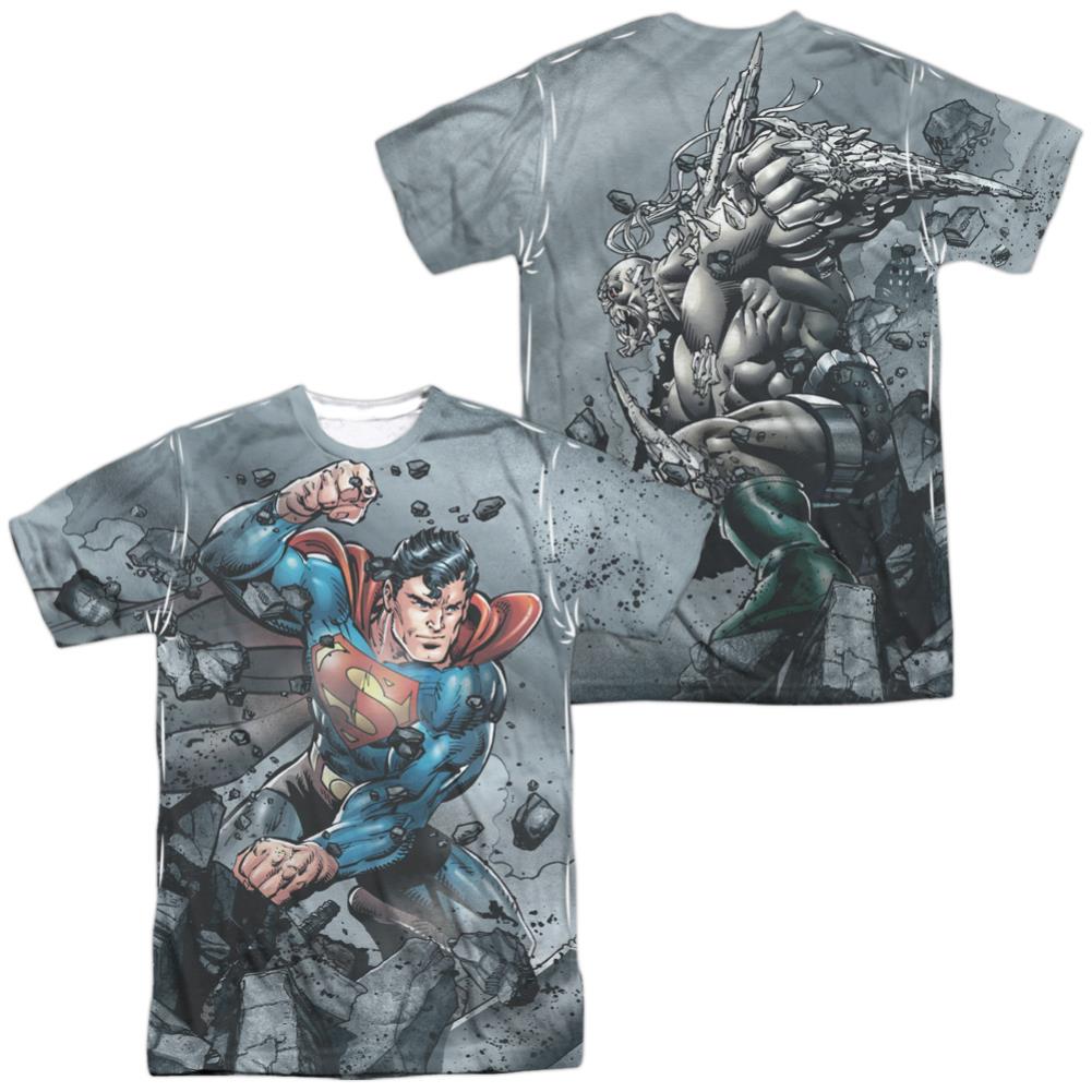 Superman Superman Vs Doomsday Men's Regular Fit Polyester SS T