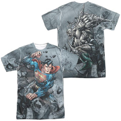 Superman Superman Vs Doomsday Men's Regular Fit Polyester SS T